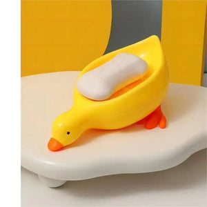 Pack of 2 Cute Duck Soap Holder – Self Draining Soap Dish for Bathroom 🦆