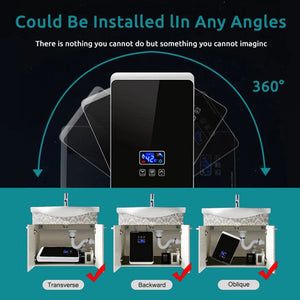 Instant Tankless Electric Water Heater – LCD Display | Energy Saving Instant Geyser for Home