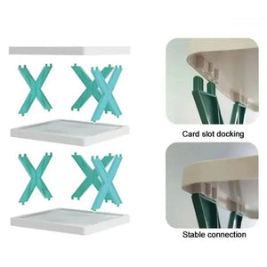 5 Layer X Shape Shoe Rack – Stylish Multi-Tier Space Saving Shoe Organizer