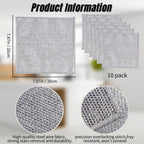 Wire Cleaning Cloth (Pack of 10) – Heavy Duty Metal Scrubber Pads | Non-Scratch Kitchen Cleaning Cloth