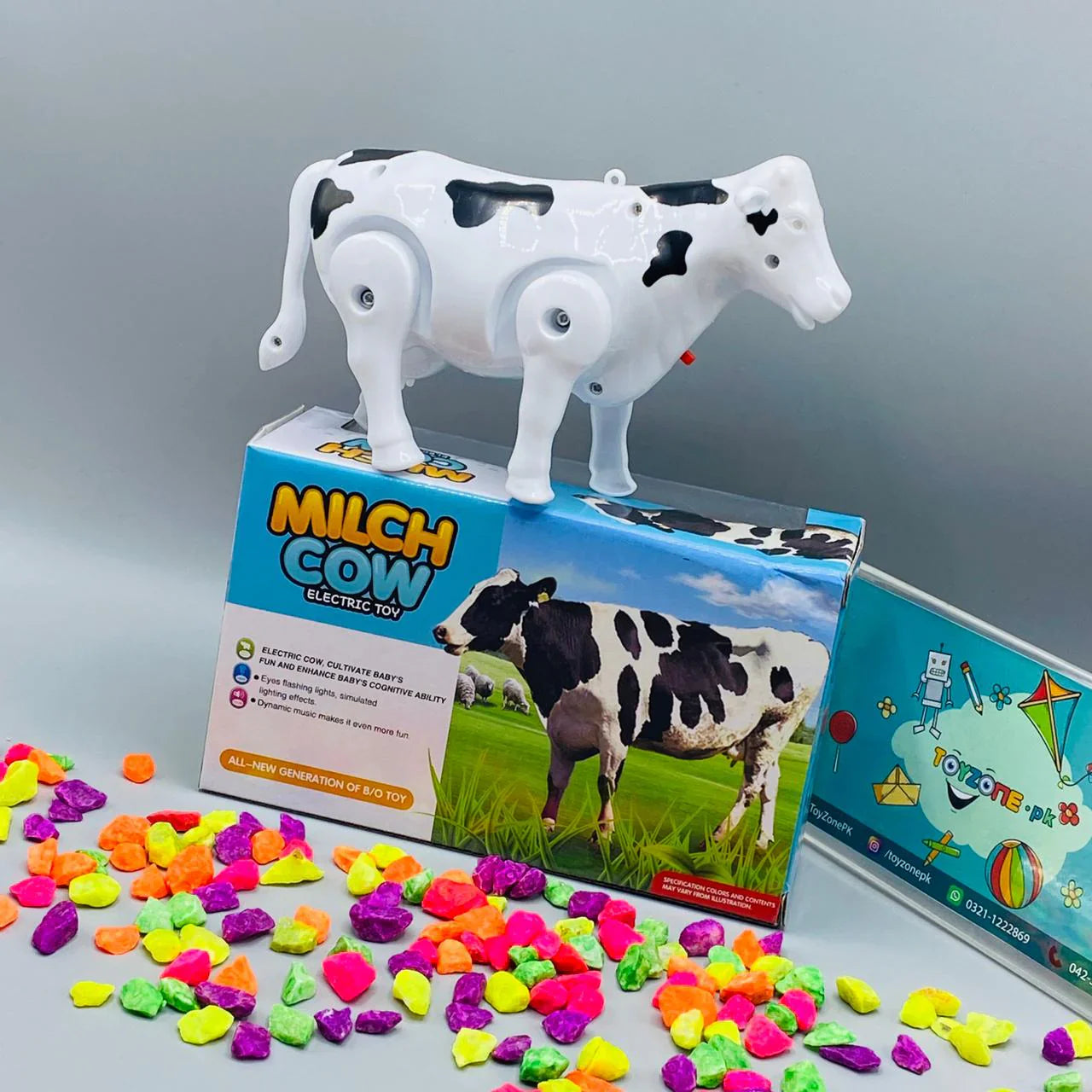 Cow Walker Toy for Kids – Musical Electric Walking Cow with Lights & Sound