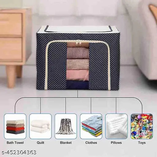 Fouji Storage Bag – Large Capacity Clothes Organizer with Zipper Cover