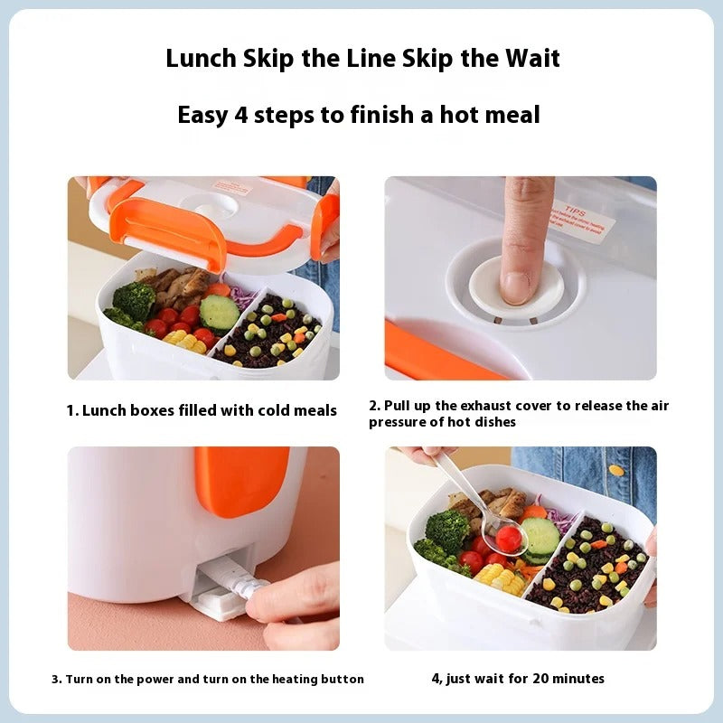 Electric Heated Lunch Box – Portable Food Warmer for Office & Travel