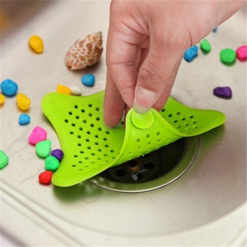 Pack of 3  Sink Star Jali – Silicone Drain Filter | Kitchen Sink Hair & Food Catcher Strainer