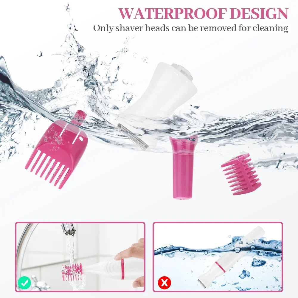 5 in 1 Ladies Electric Trimmer – Veet Style Waterproof Hair Removal Kit