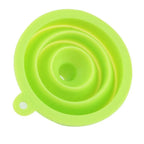 Pack of 3 Silicone Funnel (Collapsible) – Foldable Kitchen Funnel | Oil, Liquid & Bottle Filling Tool (Space Saving Design)