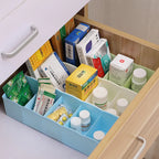 Pack of 2 (5) Grid Drawer Organizer – Multi-Compartment Clothes Storage Box