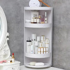 EMSA Bathroom Cabinet – Double Layer Corner Storage Organizer