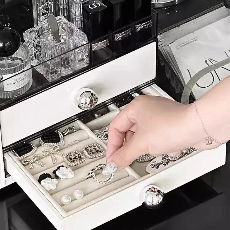 Luxury Cosmetic Organizer with Drawers – Premium Makeup & Skincare Storage Box