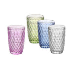 Diamond Plastic Glass Set (Pack of 2) – Stylish & Durable Drinking Glasses