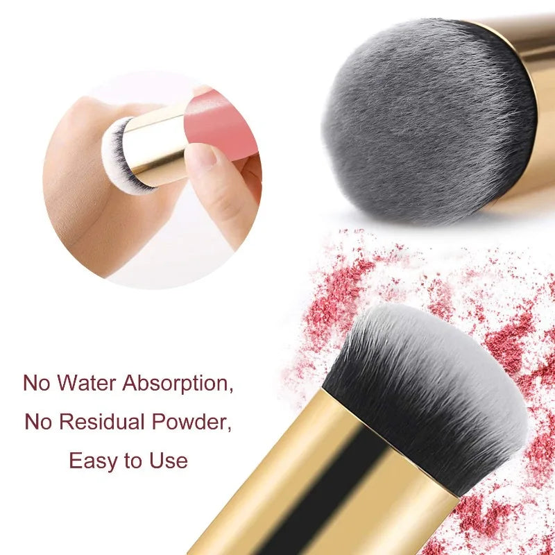 Foundation Brush – Dense Kabuki Makeup Brush for Flawless Liquid & Powder Application