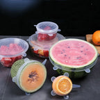 Silicone Stretch Lids (6 Pack) – Reusable Food Covers | Airtight Bowl & Container Covers