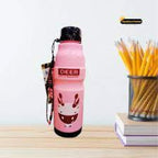 Pack of 2 Panda Kids School Water Bottle – 450ML Cartoon Bottle