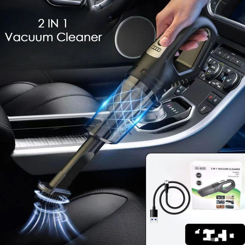 2 in 1 Cordless Car Vacuum Cleaner – Portable Handheld Vacuum with HEPA Filter