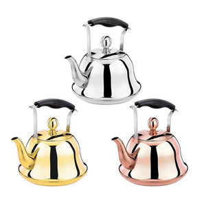 Stainless Steel Tea Kettle – Premium Golden Teapot for Kitchen & Tea Lovers