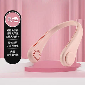 Rechargeable Neck Fan – Hands-Free Portable Cooling Fan (3 Speed, USB, Lightweight)