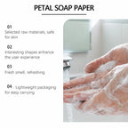Pack of 3 Flower Paper Soap Sheets – Portable Travel Hand Wash Soap (Box Pack) 🌸