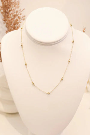 Gold Ball Necklace Chain for Women – Elegant Minimal Jewelry