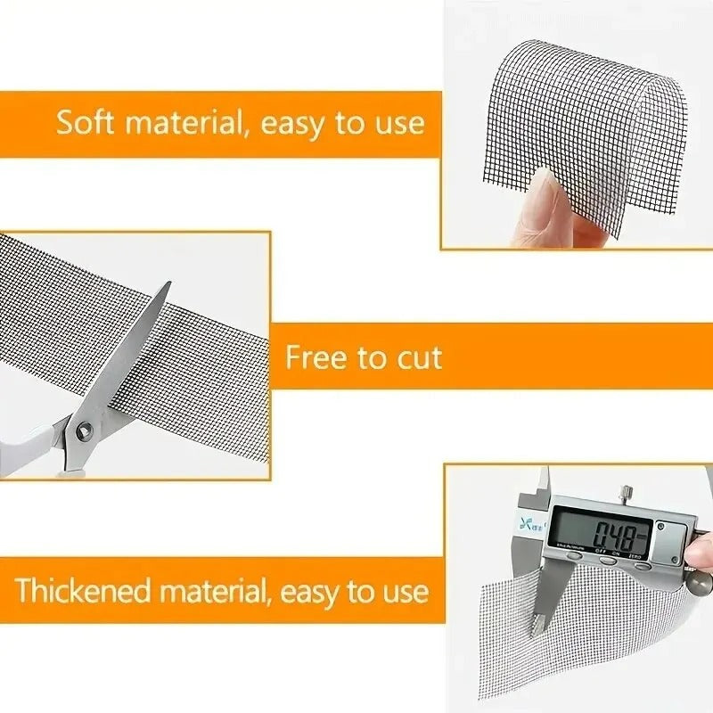 Window Patch Tape – Screen Repair Mesh Tape (Mosquito Net Fix – 2 Meter)