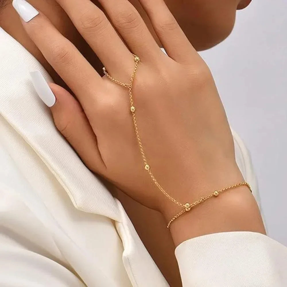 Finger Bracelet Hand Chain for Women – Elegant Hand Harness Jewelry