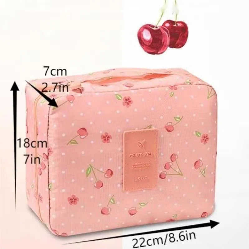 Travel Makeup Pouch – Waterproof Cosmetic Organizer Bag with Compartments