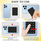Pack of 3 Silicone Mobile Suction Pad – Strong Grip Anti-Slip Phone Holder (Reusable Stick Pad)
