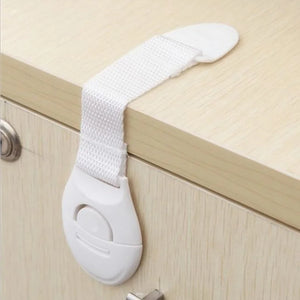 Pack of 3 Child Safety Ribbon Lock – Adjustable Cabinet & Drawer Lock | Baby Proof Multi-Purpose Lock