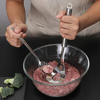 Pack of 2 Meat Ball Maker Spoon – Stainless Steel Handle Meat Scoop Tool