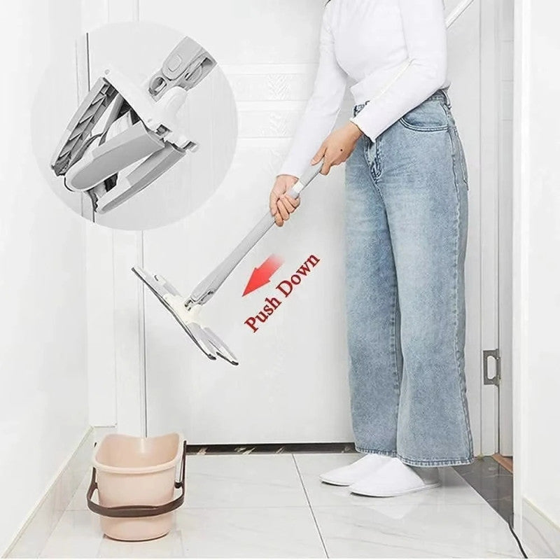 X Style Self Squeeze Mop – Hands-Free Flat Mop with Automatic Drying System