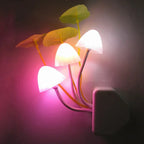 Pack of 2 Colorful Mushroom LED Night Light – Automatic Sensor Lamp for Bedroom & Kids Room