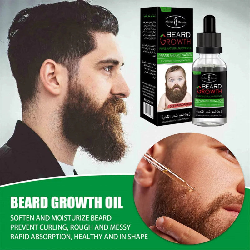 Beard Growth Oil for Men – Thick, Fuller & Strong Beard