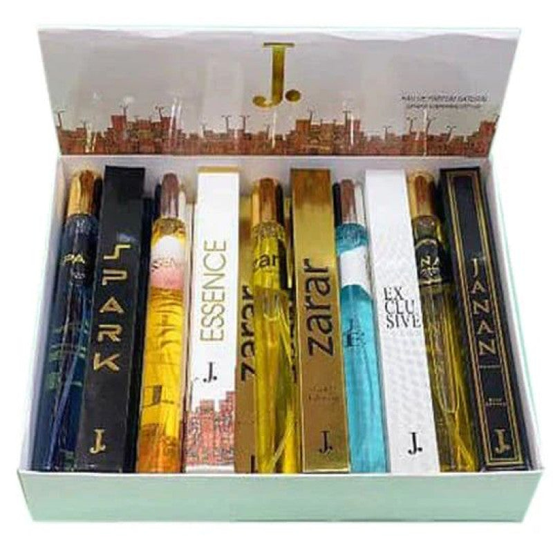 J. Perfume Set Pack of 5 – Premium Long Lasting Mini Fragrance Gift Set