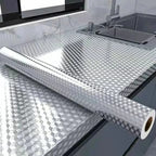 Silver Foil Kitchen Sheet (45x150cm) – Self Adhesive Aluminum Cabinet & Countertop Protector