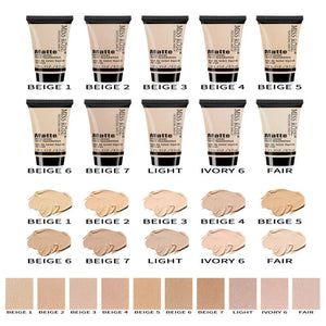 Miss Rose Matte Foundation – Long Lasting Full Coverage Liquid Foundation