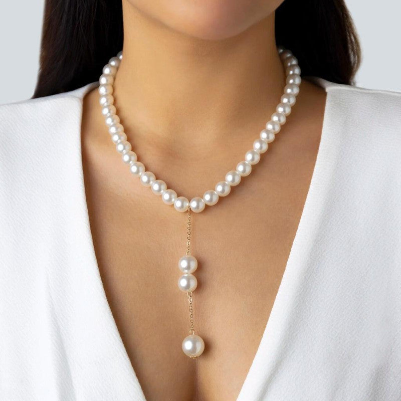 Elegant Pearl Necklace for Women – Classic Stylish Chain Jewelry