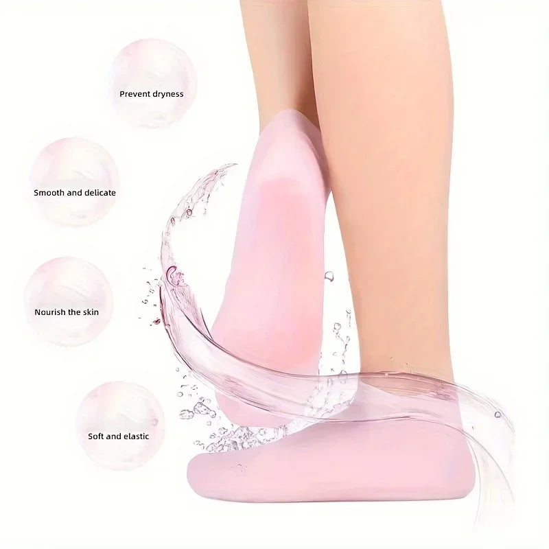 Silicone Gel Heel Socks – Crack Heel Repair & Moisturizing Foot Care Socks