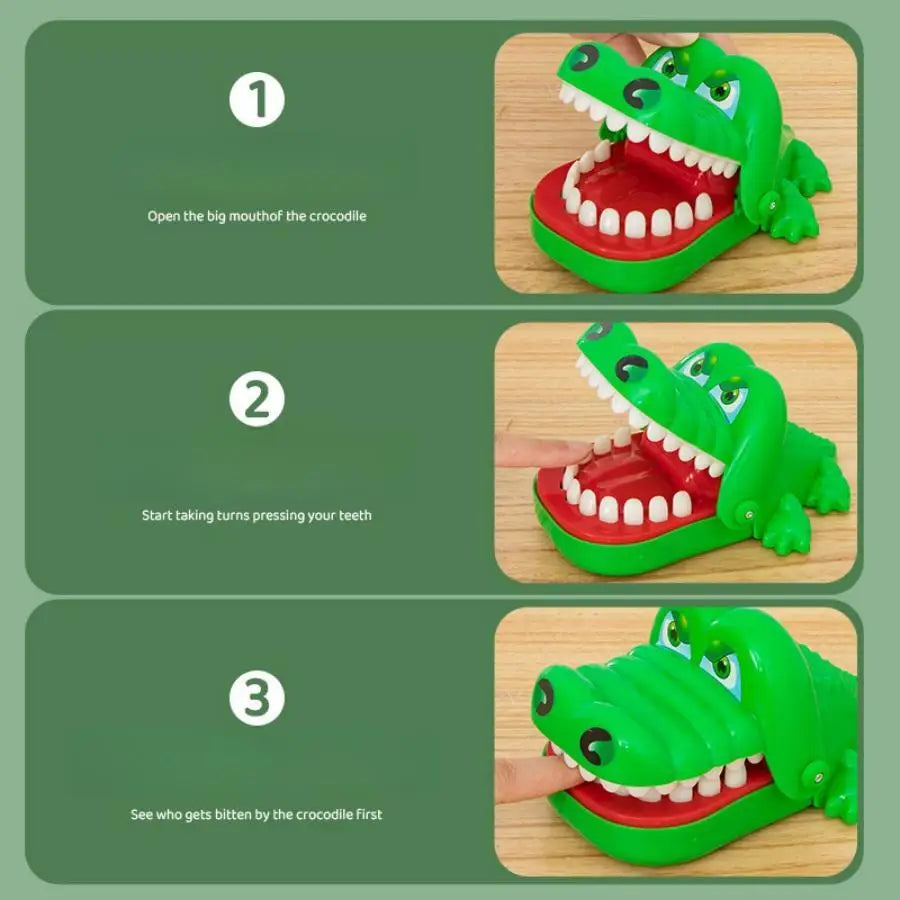 Crocodile Teeth Game Toy | Funny Bite Finger Family Game for Kids