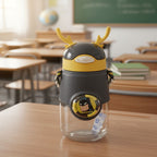 Fancy Style Mighty 3D Cartoon School Bottle – Kids Straw Water Bottle (Leakproof)