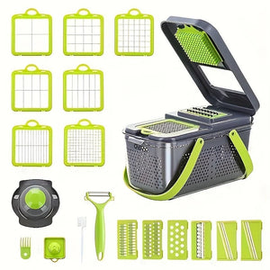 22 in 1 Mandoline Vegetable Chopper – Multi Cutter, Slicer & Grater | Kitchen Food Processor