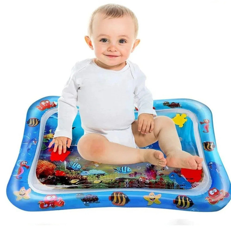 Baby Water Play Mat | Inflatable Tummy Time Activity Mat for Kids
