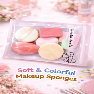 Kids Beauty Puff Set (Pack of 11) – Soft Makeup Sponges Kit for Foundation, Powder & Blush