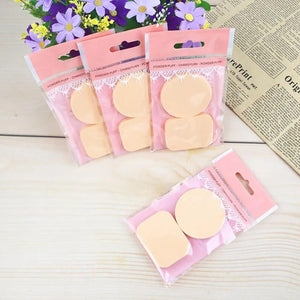 Pack of 3 Makeup Powder Puff 2pcs Set – Soft Sponge for Foundation & Face Powder Application