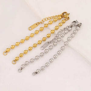Gold Ball Bracelet for Women – Elegant Minimal Chain Bracelet