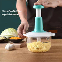 Push Chopper 1.5 Litre – Manual Vegetable Chopper | Press & Chop Cutter for Onion, Garlic