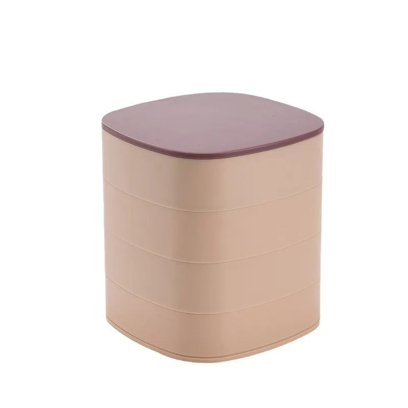 Plastic Jewellery Organizer Box – Multi-Layer Storage Case for Accessories