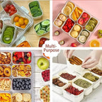 8 in 1 Fresh Keeping Storage Box – Multi Compartment Food Organizer (Large)