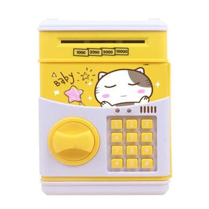 Kids Cartoon ATM Piggy Bank | Password Money Saving Box with Sound