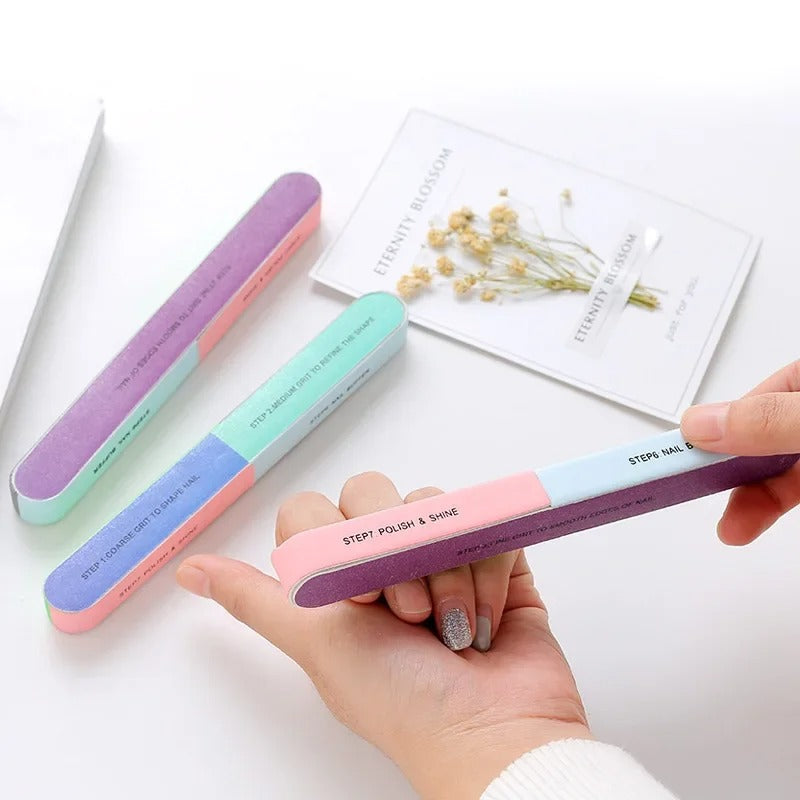 Nail Filer Set – Professional 3 Step Nail Buffer & File | Smooth, Shape & Shine Nails