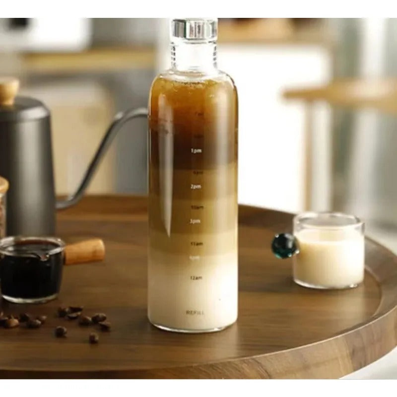 Transparent Scale Water Bottle – Large Capacity Hydration Tracker Bottle