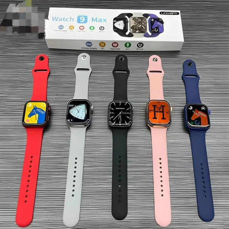 Watch 9 Max Smart Watch – HD Display Bluetooth Calling Fitness Tracker